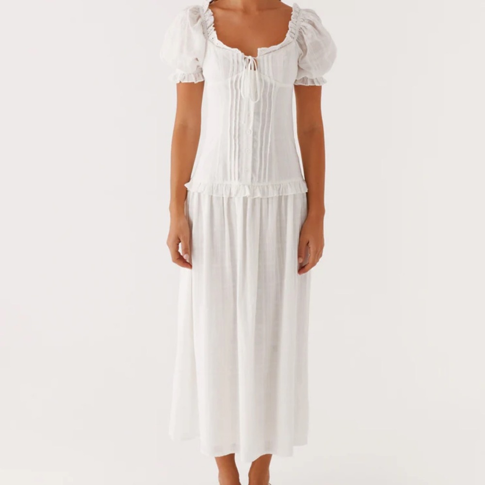 Peppermayo Exclusive - Hundred Percent Midi Dress - White
